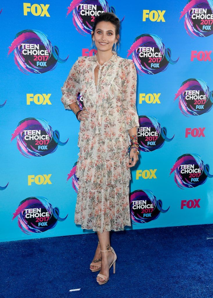 Paris Jackson attends the Teen Choice Awards 2017 at Galen Center on August 13, 2017 in Los Angeles, California.  (Photo by Frazer Harrison/Getty Images)