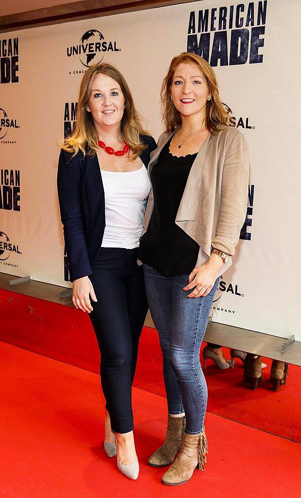 Amy Hanton and Niamh McDonald pictured at the Universal Pictures special preview screening of American Made at the Light House Cinema, Dublin (22nd August 2017). Photo by Andres Poveda