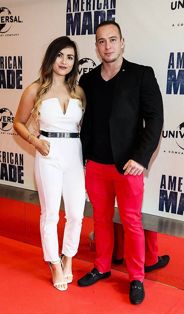 Yasmin Yau and Marco Mikula pictured at the Universal Pictures special preview screening of American Made at the Light House Cinema, Dublin (22nd August 2017). Photo by Andres Poveda