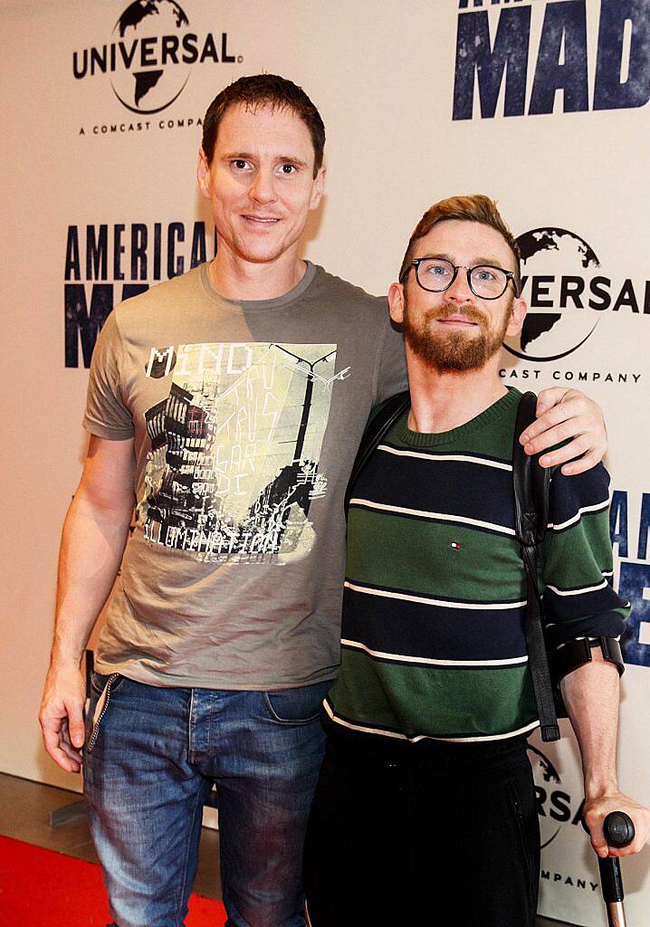 Rory O'Farrell and Paddy Smyth pictured at the Universal Pictures special preview screening of American Made at the Light House Cinema, Dublin (22nd August 2017). Photo by Andres Poveda