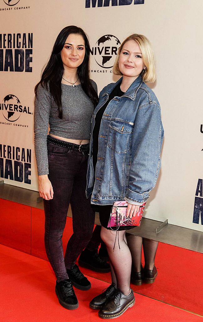 Katie Hansard and Hayley McCormack pictured at the Universal Pictures special preview screening of American Made at the Light House Cinema, Dublin (22nd August 2017). Photo by Andres Poveda