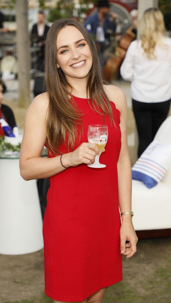Estelle Johnston at the launch of Kronenbourg 1664 Blanc, the new modern wheat beer with a citrus twist. Photo by Kieran Harnett