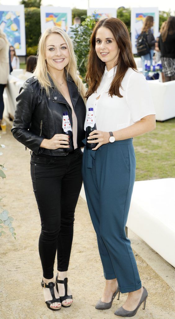 Sarah Gilligan and Jeanette Lewis at the launch of Kronenbourg 1664 Blanc, the new modern wheat beer with a citrus twist. Photo by Kieran Harnett