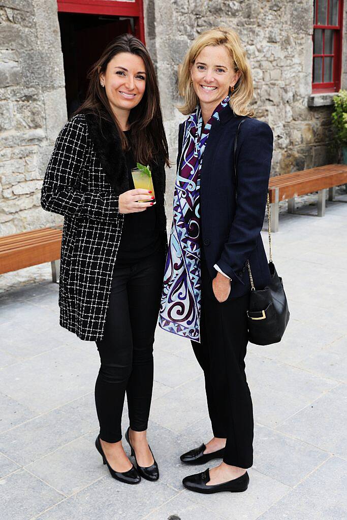 Fernanda Paolone and Brooke Brown Barzun at the official launch of Slane Distillery. The launch event took place on Thursday August 24th, with doors opening to the public on Saturday September 2nd 2017. Photo: Ailbhe O'Donnell