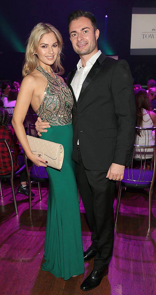 Natalia Petric and Bogdan Petric at the final of Miss Universe Ireland 2017 at The Mansion House, Dublin. Picture by Brian McEvoy