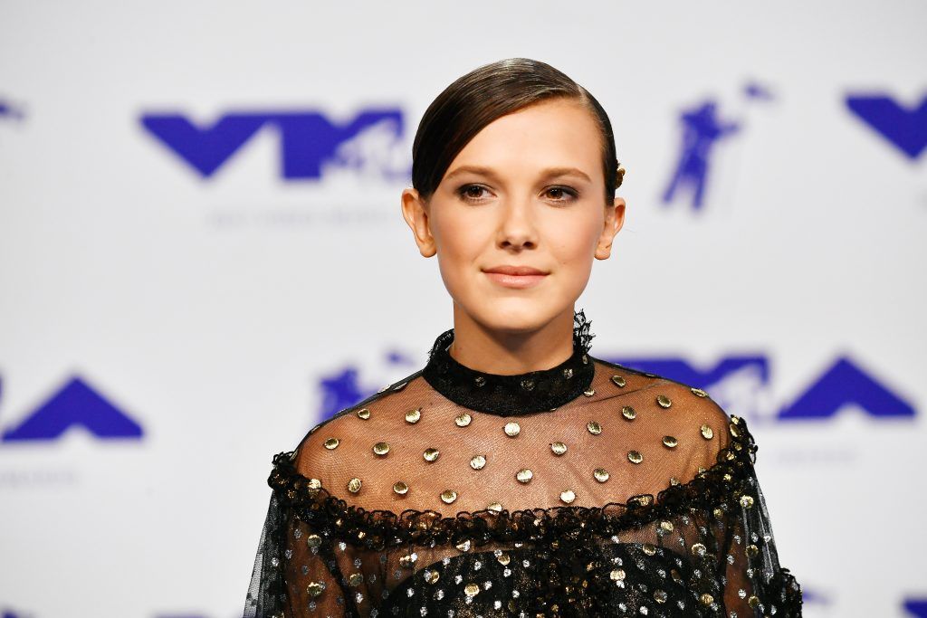 Millie Bobby Brown attends the 2017 MTV Video Music Awards at The Forum on August 27, 2017 in Inglewood, California.  (Photo by Frazer Harrison/Getty Images)