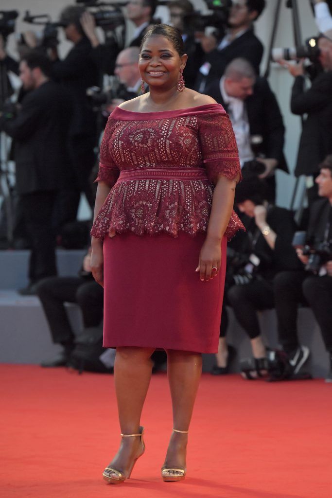 Actress Octavia Spencer arrives at the premiere of the movie "The Shape of Water" presented in competition "Venezia 74" at the 74th Venice Film Festival on August 31, 2017 at Venice Lido.  (Photo by TIZIANA FABI/AFP/Getty Images)