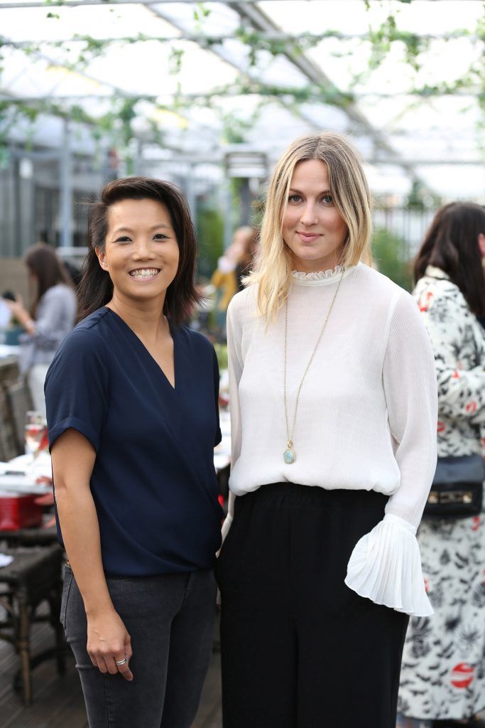 Aideen Teo and Eadaoin Myler pictured at the launch of AVOCA Autumn/Winter (AW17) in the beautiful surrounds of AVOCA Dunboyne. The event was attended by key fashion media, social influencers and stylists. Photo by Julien Behal