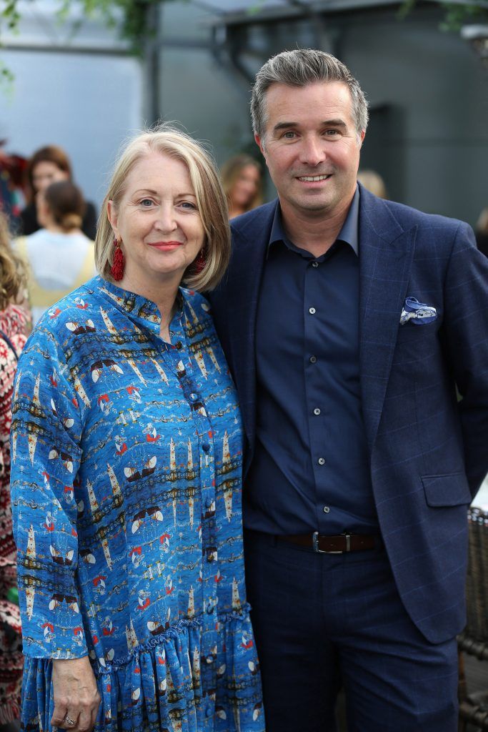 Bairbre Power and Alan Kelly pictured at the launch of AVOCA Autumn/Winter (AW17) in the beautiful surrounds of AVOCA Dunboyne. The event was attended by key fashion media, social influencers and stylists. Photo by Julien Behal