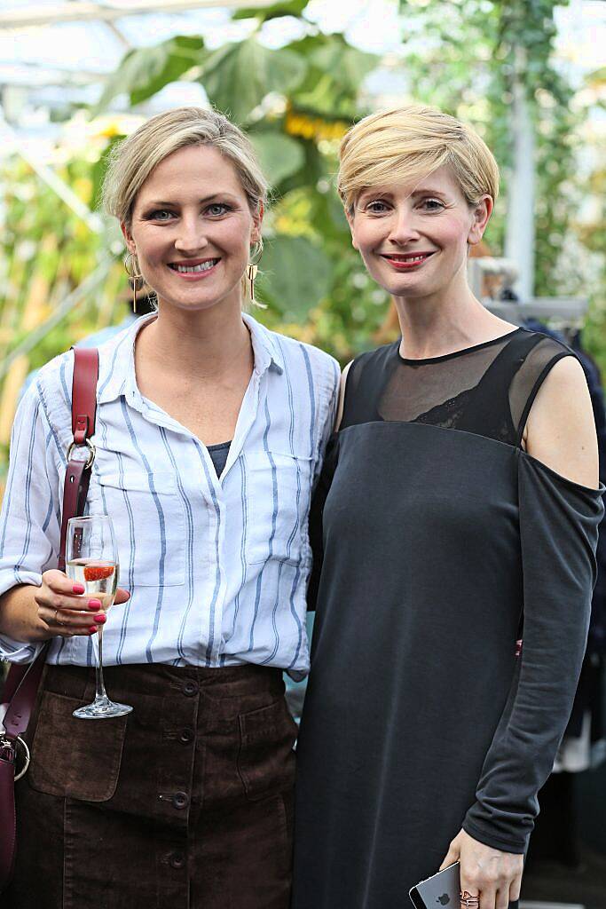 Sarah Ricard and Marie Kelly pictured at the launch of AVOCA Autumn/Winter (AW17) in the beautiful surrounds of AVOCA Dunboyne. The event was attended by key fashion media, social influencers and stylists. Photo by Julien Behal