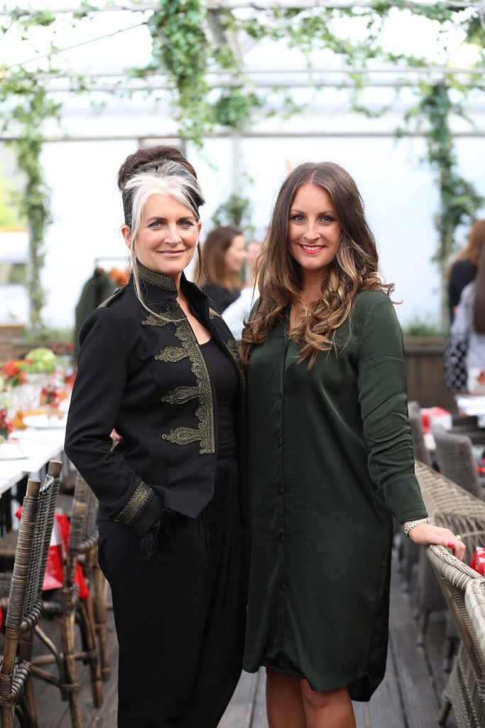 Maoliosa Connell and Cathy O’Connor pictured at the launch of AVOCA Autumn/Winter (AW17) in the beautiful surrounds of AVOCA Dunboyne. The event was attended by key fashion media, social influencers and stylists. Photo by Julien Behal