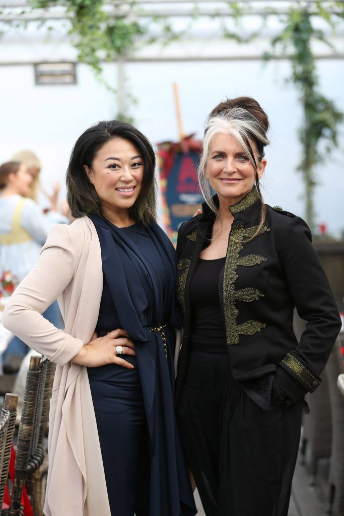 Judy Wong and Cathy O’Connor pictured at the launch of AVOCA Autumn/Winter (AW17) in the beautiful surrounds of AVOCA Dunboyne. The event was attended by key fashion media, social influencers and stylists. Photo by Julien Behal