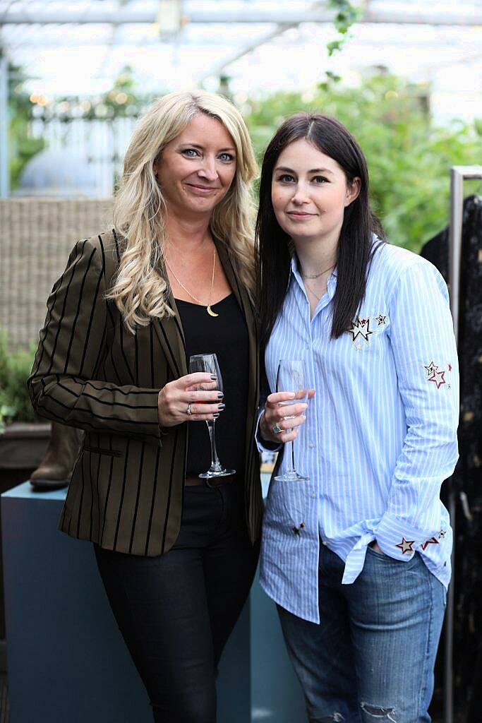 Mandy Haslett and Lynne Foran pictured at the launch of AVOCA Autumn/Winter (AW17) in the beautiful surrounds of AVOCA Dunboyne. The event was attended by key fashion media, social influencers and stylists. Photo by Julien Behal