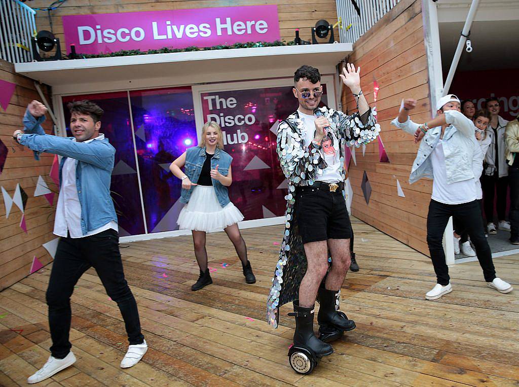 Internet sensation James Kavanagh as he took part in the Ultimate #3disco Lip-sync Showdown at the #3Disco area at the sold-out three-day festival Electric Picnic at Stradbally, Co. Laois. Picture: Brian McEvoy