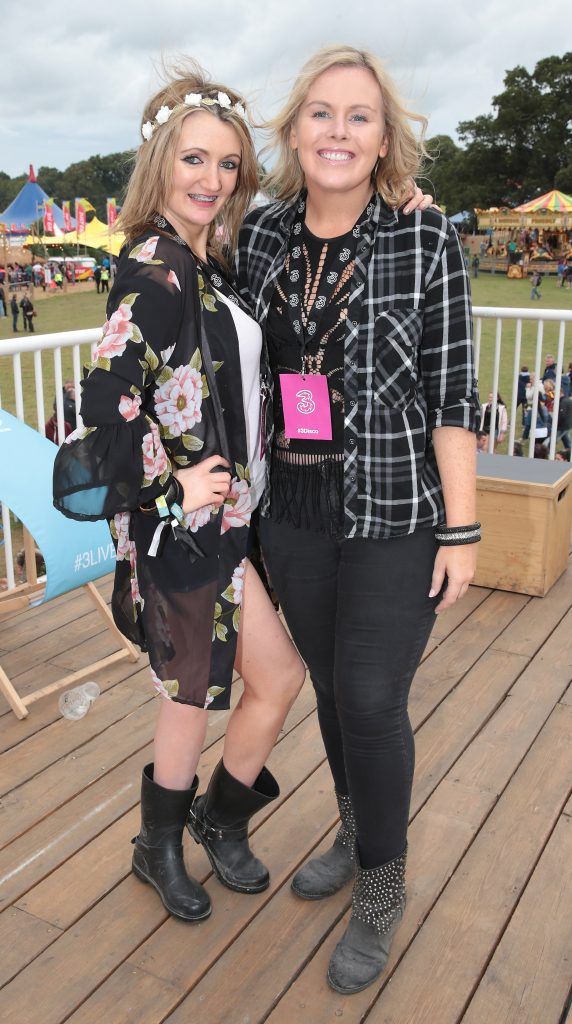 Rebecca Lee and Caitriona O'Connor at the #3Disco area at the sold-out three-day festival Electric Picnic at Stradbally, Co. Laois. Picture: Brian McEvoy