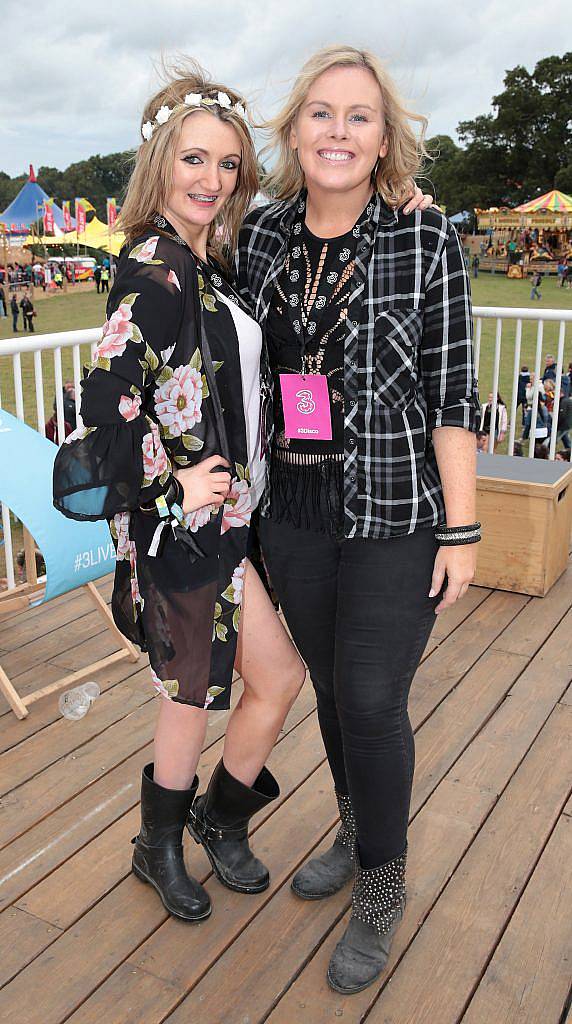 Rebecca Lee and Caitriona O'Connor at the #3Disco area at the sold-out three-day festival Electric Picnic at Stradbally, Co. Laois. Picture: Brian McEvoy