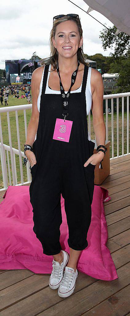 Xposé presenter Cassie Stokes at the #3Disco area at the sold-out three-day festival Electric Picnic at Stradbally, Co. Laois. Picture: Brian McEvoy