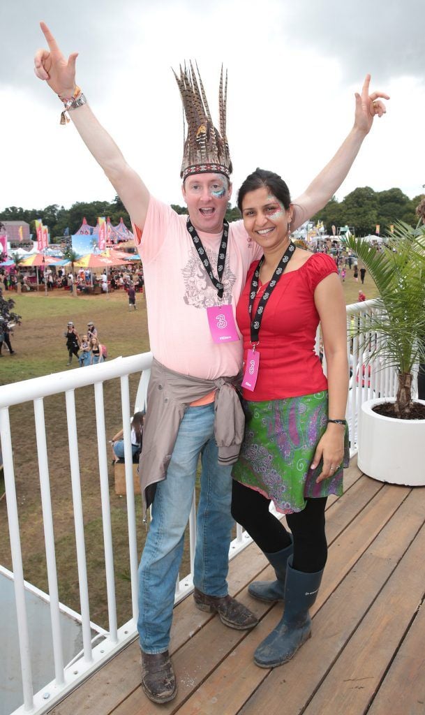 Marcus Jordan and Richa Pathak at the #3Disco area at the sold-out three-day festival Electric Picnic at Stradbally, Co. Laois. Picture: Brian McEvoy