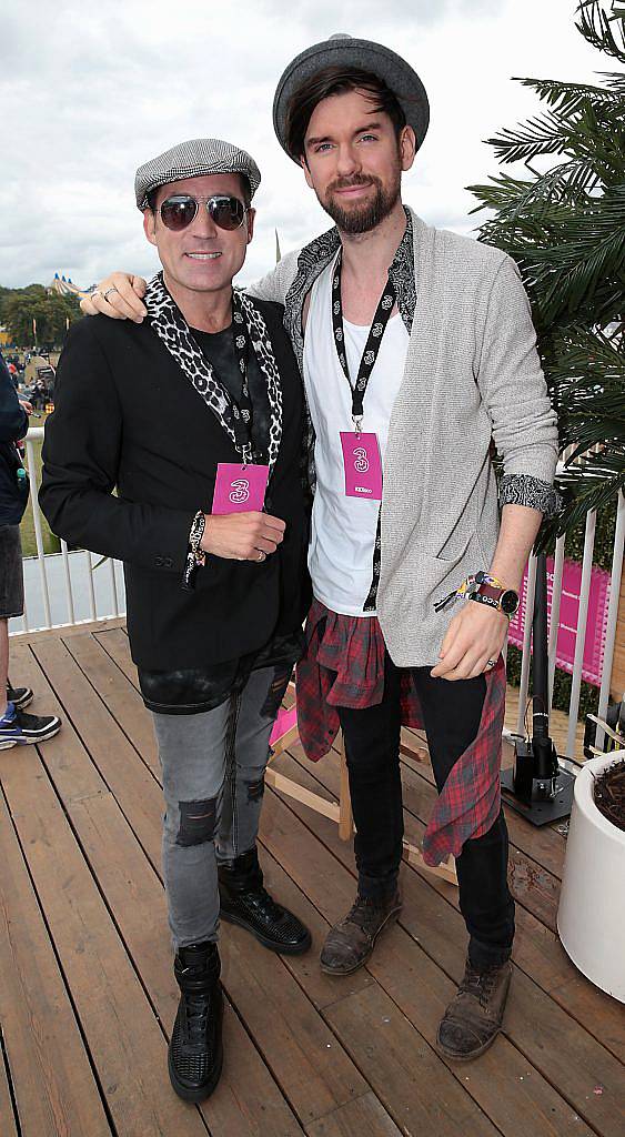 Julian Benson and Eoghan McDermott at the #3Disco area at the sold-out three-day festival Electric Picnic at Stradbally, Co. Laois. Picture: Brian McEvoy