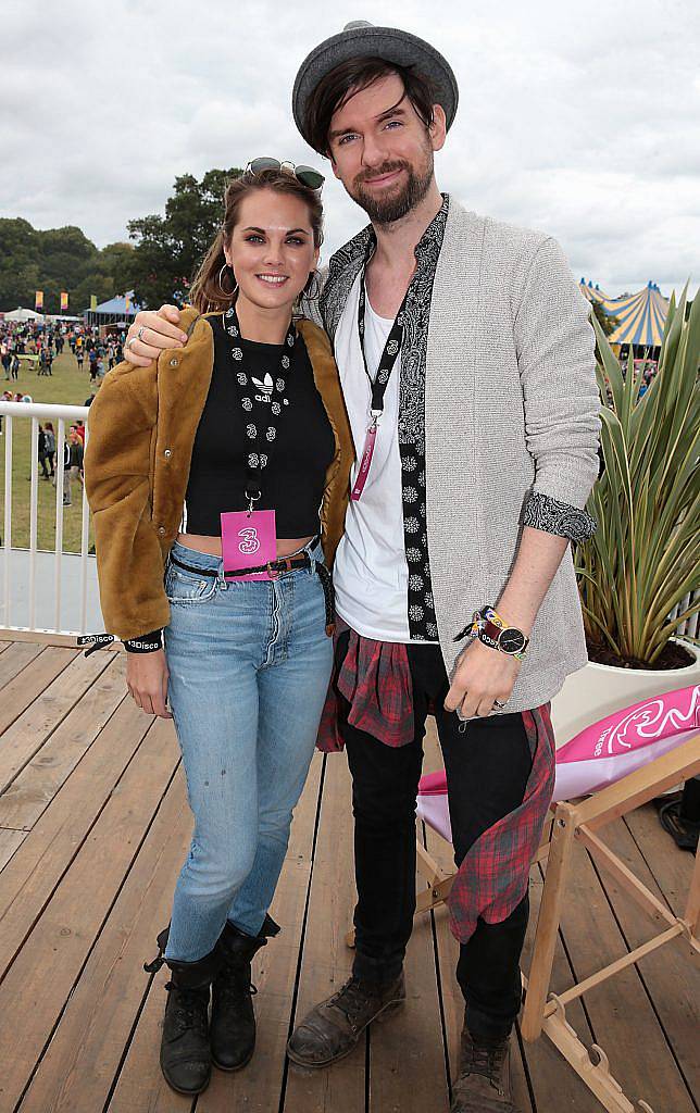 Corrina Durran and Eoghan McDermott at the #3Disco area at the sold-out three-day festival Electric Picnic at Stradbally, Co. Laois. Picture: Brian McEvoy