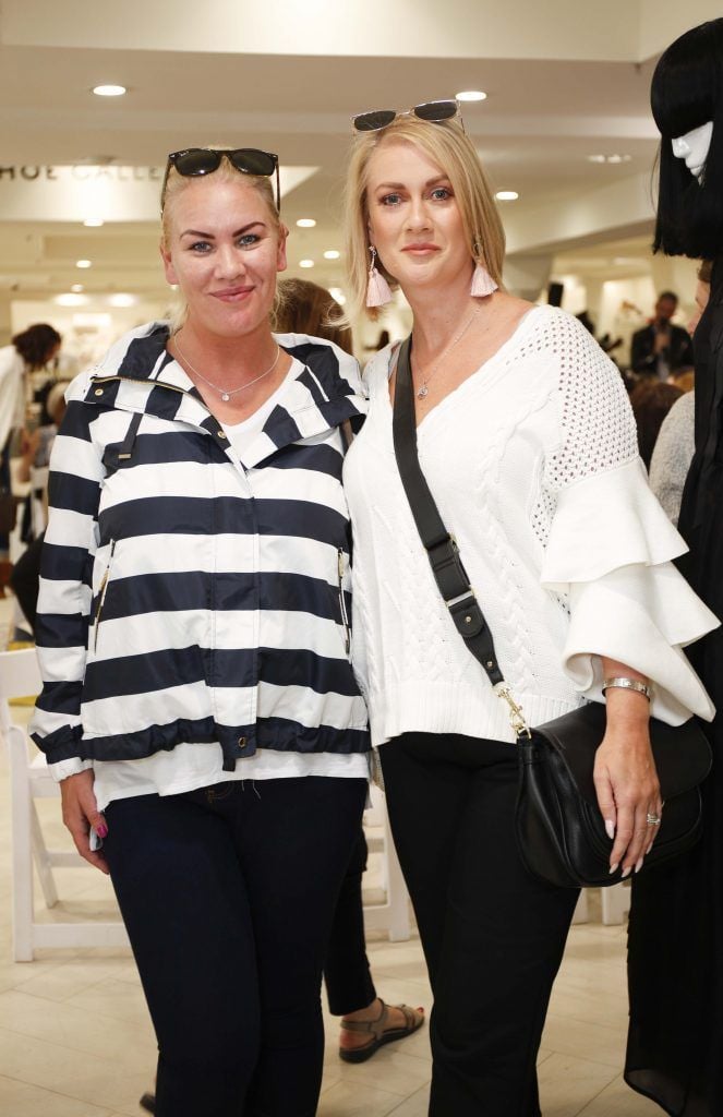 Suzanne Tennant and Michelle Hearn at the Pippa O'Connor 'Step into Style' event in the newly opened Arnotts Shoe Gallery. Picture: Conor McCabe Photography.