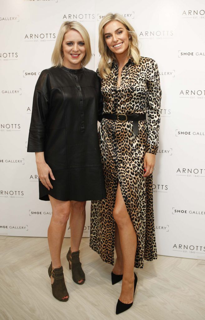 Pictured was Jen Stevens with Pippa O’Connor ahead of the 'Step into Style' event in the newly opened Arnotts Shoe Gallery. Picture: Conor McCabe Photography