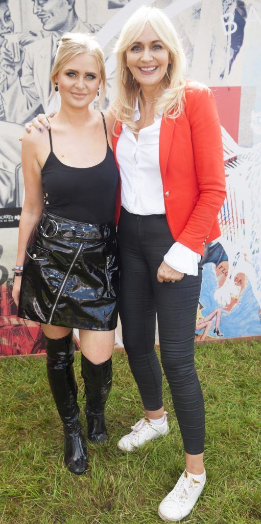 Pictured are Lizzie Jones (niece) and Miriam O'Callaghan enjoying Stradbally's ultimate party at Casa Bacardi 2017. Bacardi rum returned to a sold out Electric Picnic, boasting a stellar line-up of international DJ's as well as top home grown Irish talent. Picture: Kinlan Photography.