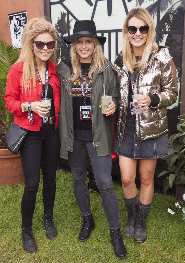 Pictured are Doireann, Ailbhe and Aoibhin Garrihy enjoying Stradbally's ultimate party at Casa Bacardi 2017. Bacardi rum returned to a sold out Electric Picnic, boasting a stellar line-up of international DJ's as well as top home grown Irish talent. Picture: Kinlan Photography.