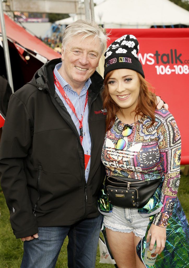 Pat Kenny with fan Katie O'Riordan at the Newstalk Lounge at Electric Picnic 2017. The Newstalk Lounge was awash with famous faces from the worlds of sports, politics and entertainment. Photo by Kieran Harnett
