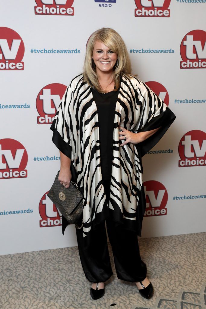 Sally Lindsay arrives for the TV Choice Awards at The Dorchester on September 4, 2017 in London, England.  (Photo by John Phillips/Getty Images)