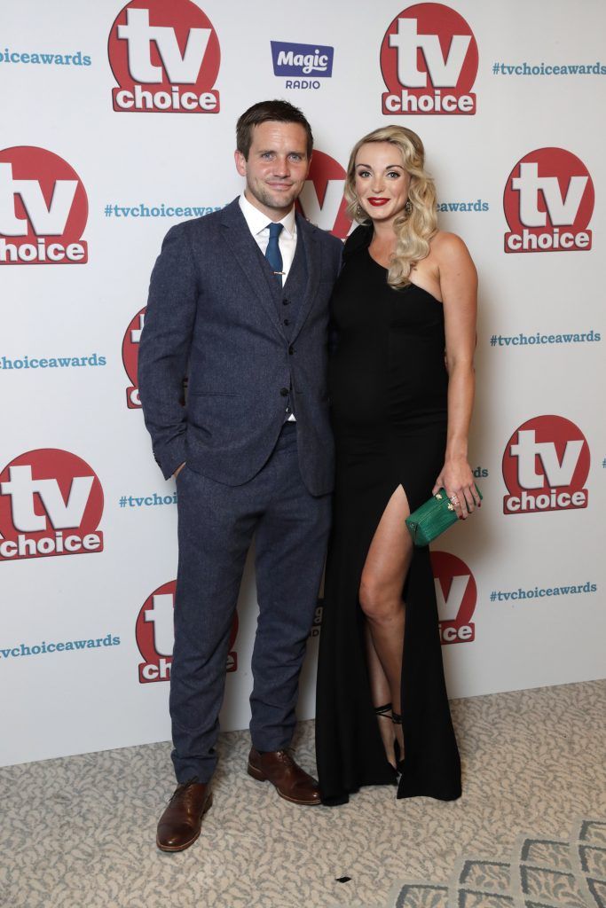 Oliver Boot and Helen George arrive for the TV Choice Awards at The Dorchester on September 4, 2017 in London, England.  (Photo by John Phillips/Getty Images)