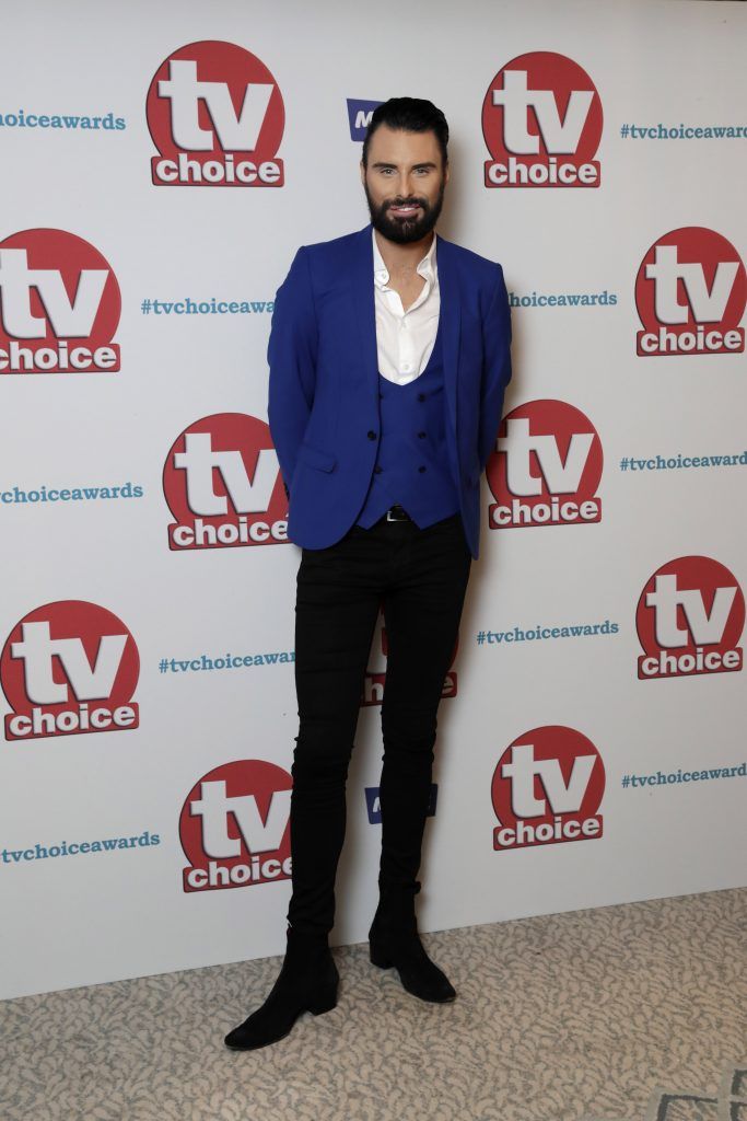 Rylan Clark arrives for the TV Choice Awards at The Dorchester on September 4, 2017 in London, England.  (Photo by John Phillips/Getty Images)