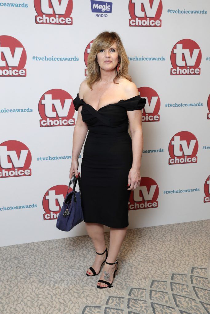 Siobhan Finneran arrives for the TV Choice Awards at The Dorchester on September 4, 2017 in London, England.  (Photo by John Phillips/Getty Images)