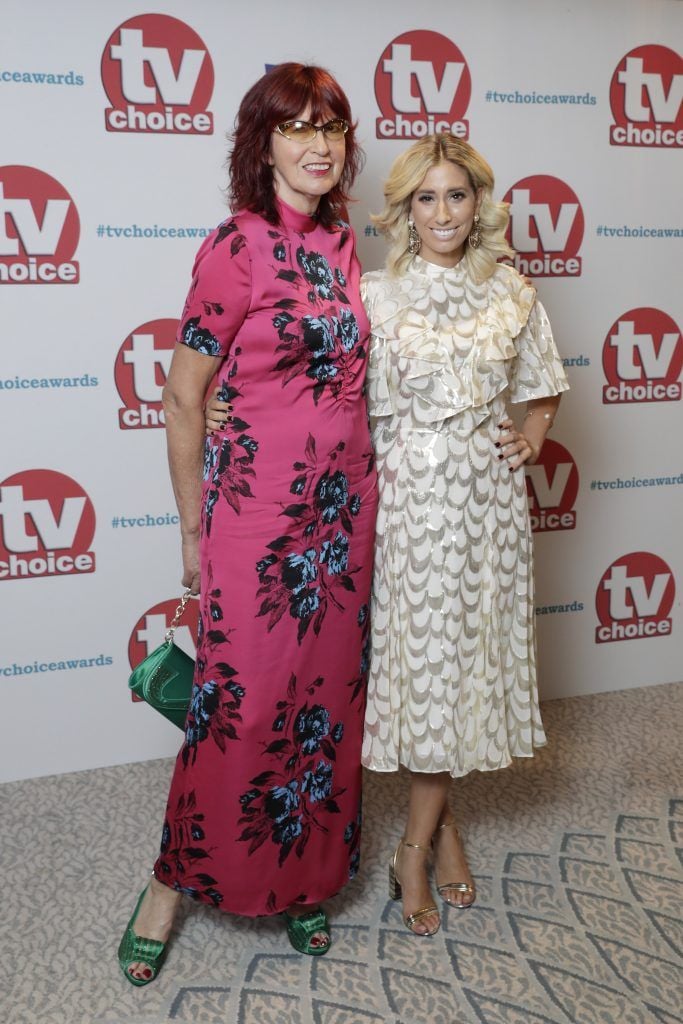 Janet Street Porter and Stacey Solomon arrive for the TV Choice Awards at The Dorchester on September 4, 2017 in London, England.  (Photo by John Phillips/Getty Images)