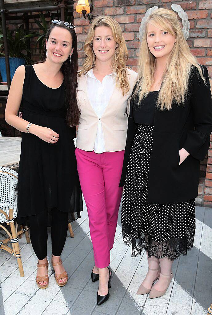 Ailbhe Crean,Sorcha O Keeffe and Edel Mahon  at the launch of 2FM presenter Ciara King's new book 'Ciara's Diary' at House, Dublin. Picture by Brian McEvoy