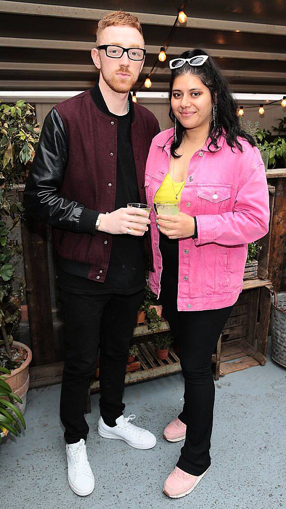 Rapper Mango and Tara Stewart at the launch of 2FM presenter Ciara King's new book 'Ciara's Diary' at House, Dublin. Picture by Brian McEvoy