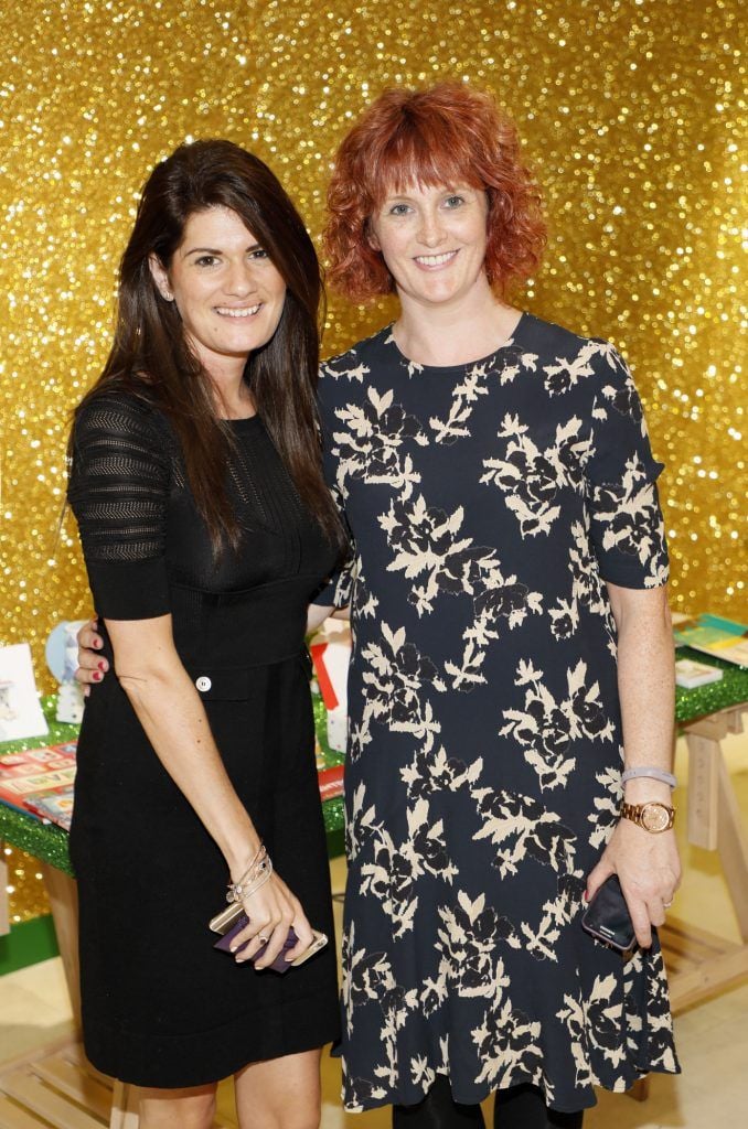 Ali Poland and Jenny Erwin  pictured at the Arnotts Christmas Gifts Preview. Photo by Kieran Harnett