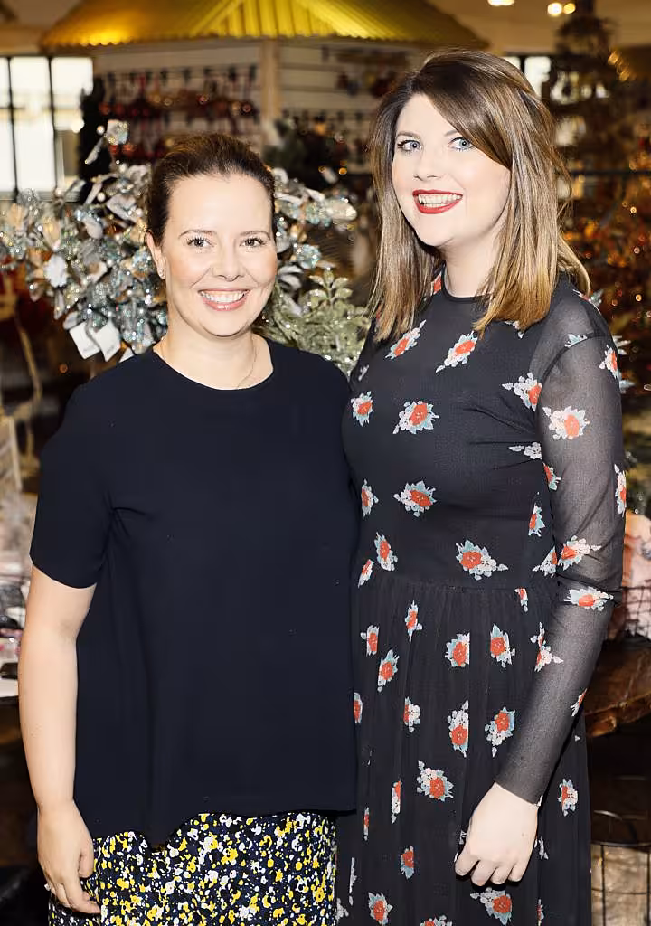 Rosemary McMeel and Nicola Lyndsay  pictured at the Arnotts Christmas Gifts Preview. Photo by Kieran Harnett
