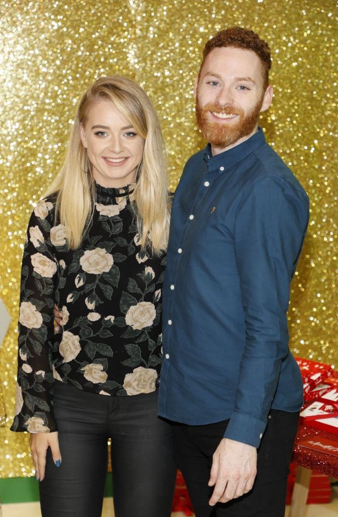 Sheana Baker Casey and Adam Brannigan  pictured at the Arnotts Christmas Gifts Preview. Photo by Kieran Harnett