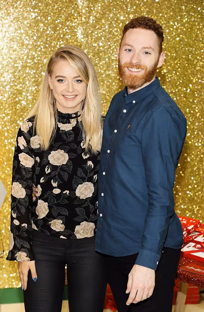 Sheana Baker Casey and Adam Brannigan  pictured at the Arnotts Christmas Gifts Preview. Photo by Kieran Harnett