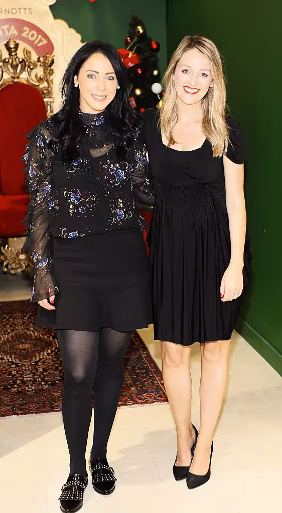 Vena Doyle and Natalie Burke  pictured at the Arnotts Christmas Gifts Preview. Photo by Kieran Harnett