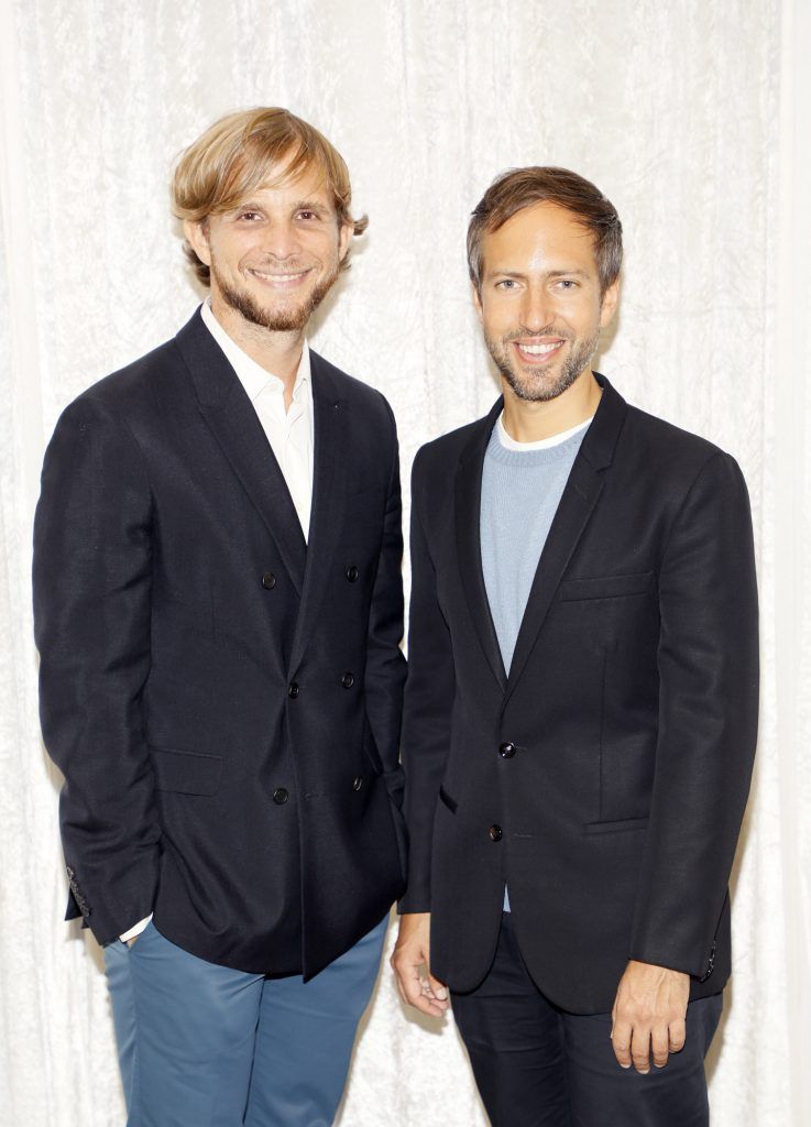 Designers Christopher De Vos and Peter Pilotto  at the annual ISPCC Brown Thomas Fashion Show and Luncheon at the Intercontinental Hotel in Ballsbridge on Friday 1st September 2017. Photo by Kieran Harnett