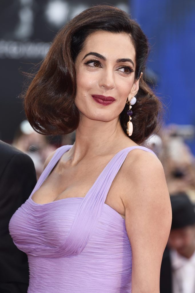 Amal Clooney walks the red carpet ahead of the 'Suburbicon' screening during the 74th Venice Film Festival at Sala Grande on September 2, 2017 in Venice, Italy.  (Photo by Pascal Le Segretain/Getty Images)
