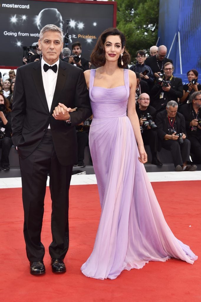 George Clooney and Amal Clooney walk the red carpet ahead of the 'Suburbicon' screening during the 74th Venice Film Festival at Sala Grande on September 2, 2017 in Venice, Italy.  (Photo by Pascal Le Segretain/Getty Images)