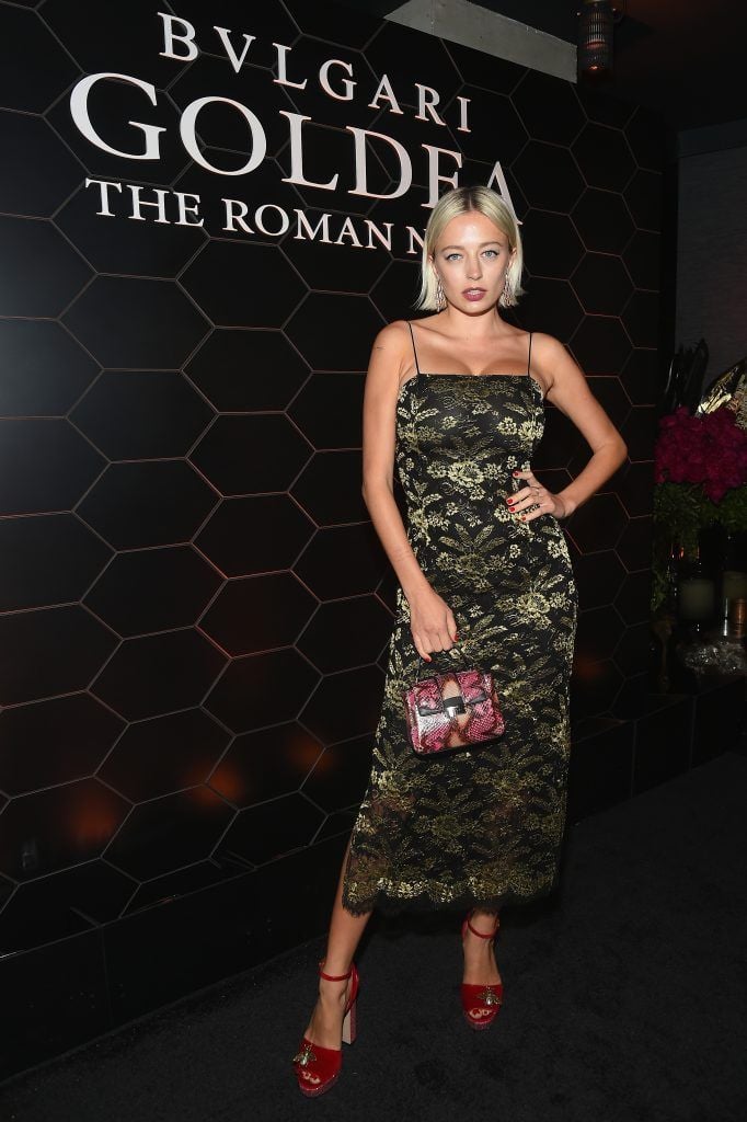 Caroline Vreeland attends the Bulgari launch of new fragrance "Goldea, The Roman Night" on September 6, 2017 in the Brooklyn borough of New York City.  (Photo by Ben Gabbe/Getty Images for Bulgari)