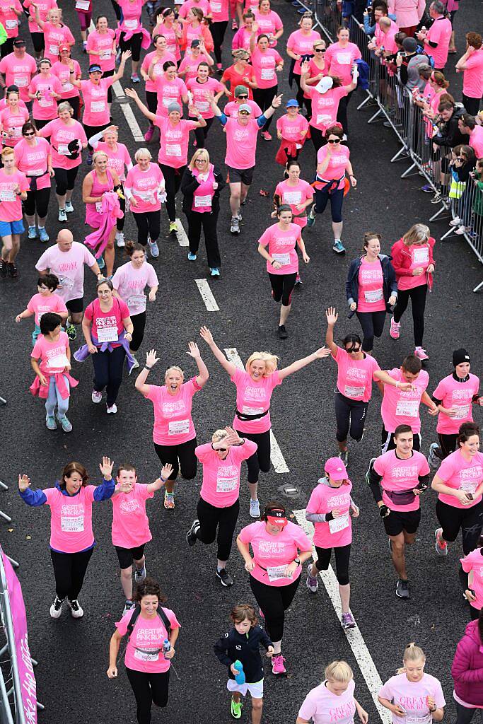 Pictured at the Great Pink Run in the Phoenix Park, 9th September 2017. Over 6,000 women, men and children took part in the 7th year of this event with all funds supporting Breast Cancer Ireland. Photo: Sasko Lazarov/Photocall Ireland