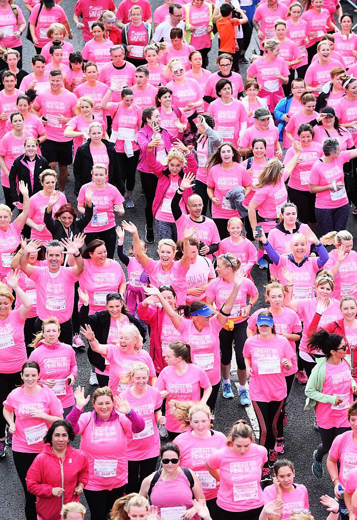 Pictured at the Great Pink Run in the Phoenix Park, 9th September 2017. Over 6,000 women, men and children took part in the 7th year of this event with all funds supporting Breast Cancer Ireland. Photo: Sasko Lazarov/Photocall Ireland