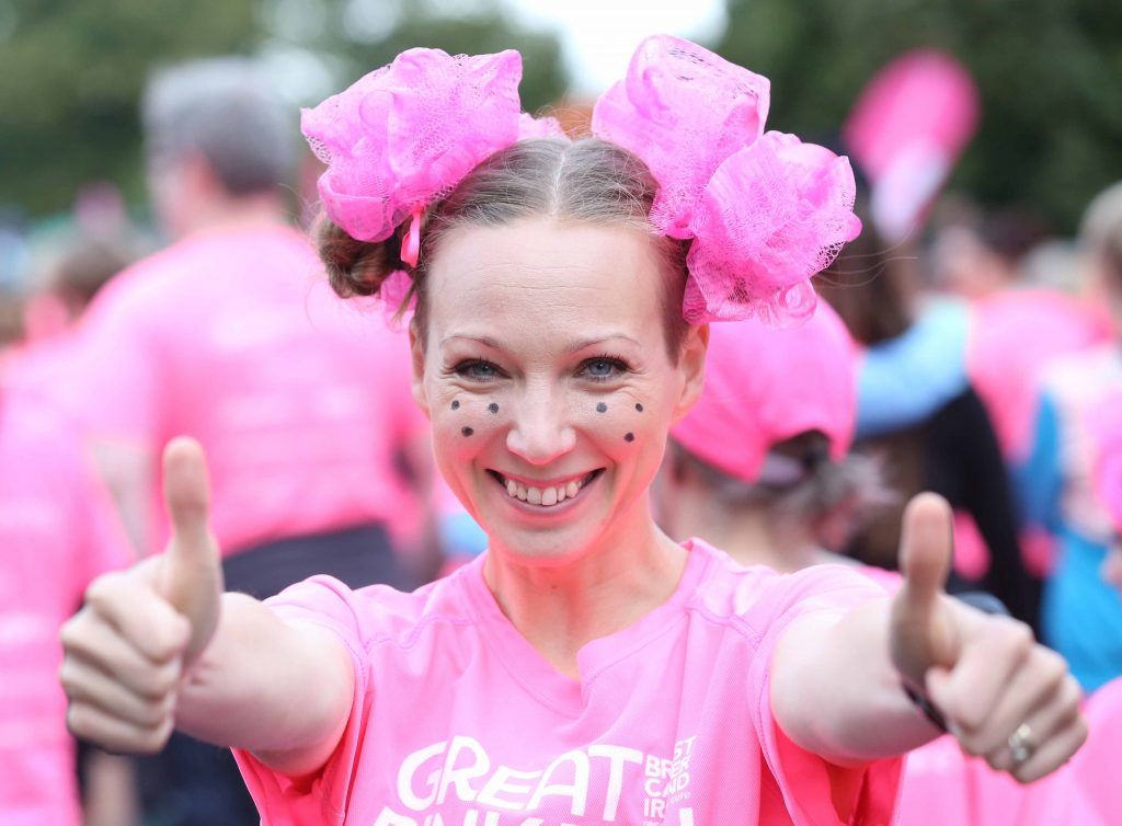 Kasia Kostrzena pictured at the Great Pink Run in the Phoenix Park, 9th September 2017. Over 6,000 women, men and children took part in the 7th year of this event with all funds supporting Breast Cancer Ireland. Photo: Sasko Lazarov/Photocall Ireland