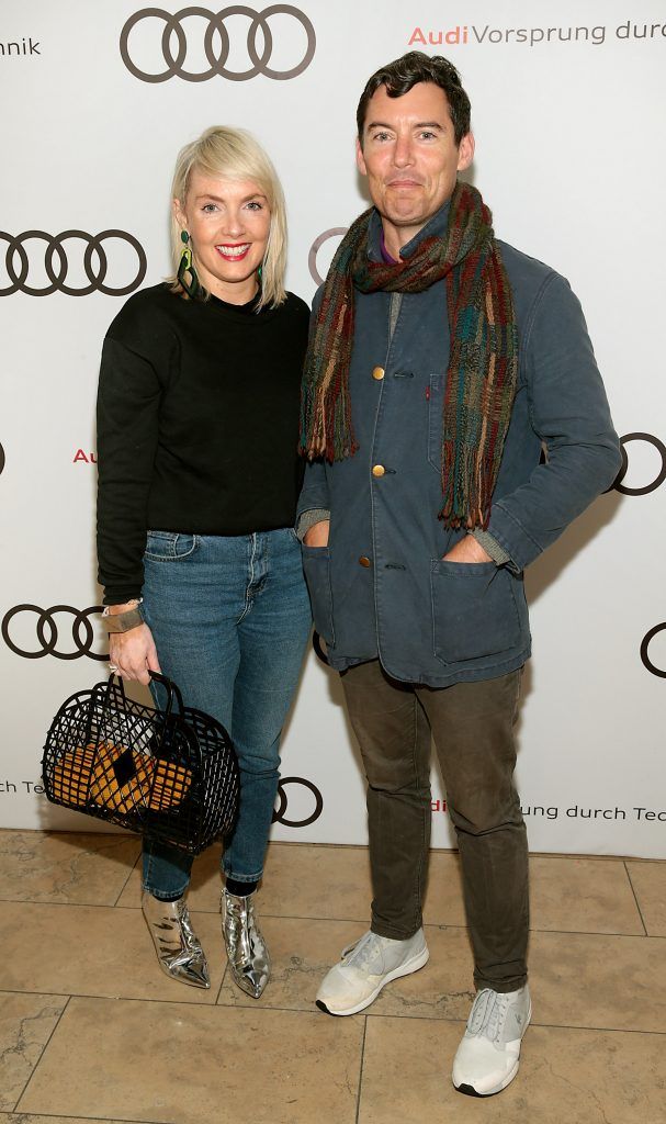 Maeve Barry and Mark Stedman pictured at the all new Audi A8 launch at the RHA Gallery, Dublin. Photo by Brian McEvoy