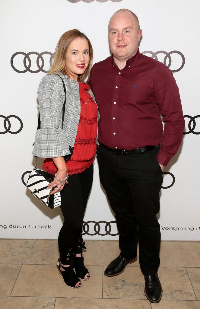 Sorcha Fowler and Stephen Stein pictured at the all new Audi A8 launch at the RHA Gallery, Dublin. Photo by Brian McEvoy